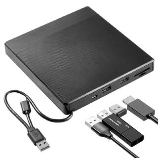 External DVD Drive mit SD/TF & USB Slots Optical Drive CD DV