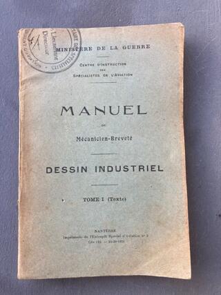 Manuel de Mécanicien-Breveté Dessin Industriel 1924 Ministèr